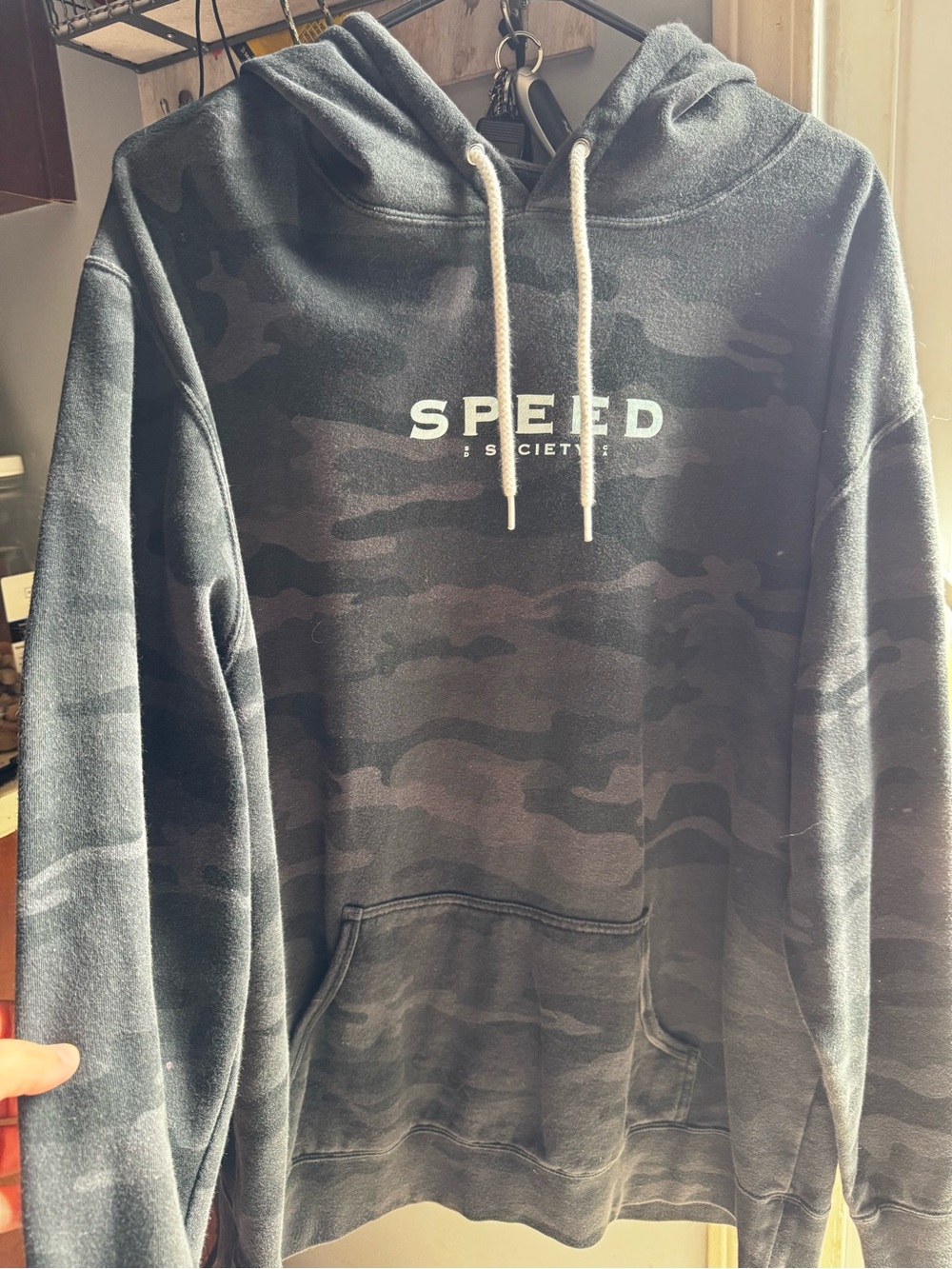 Men's Black Speed Society Camo Hoodie